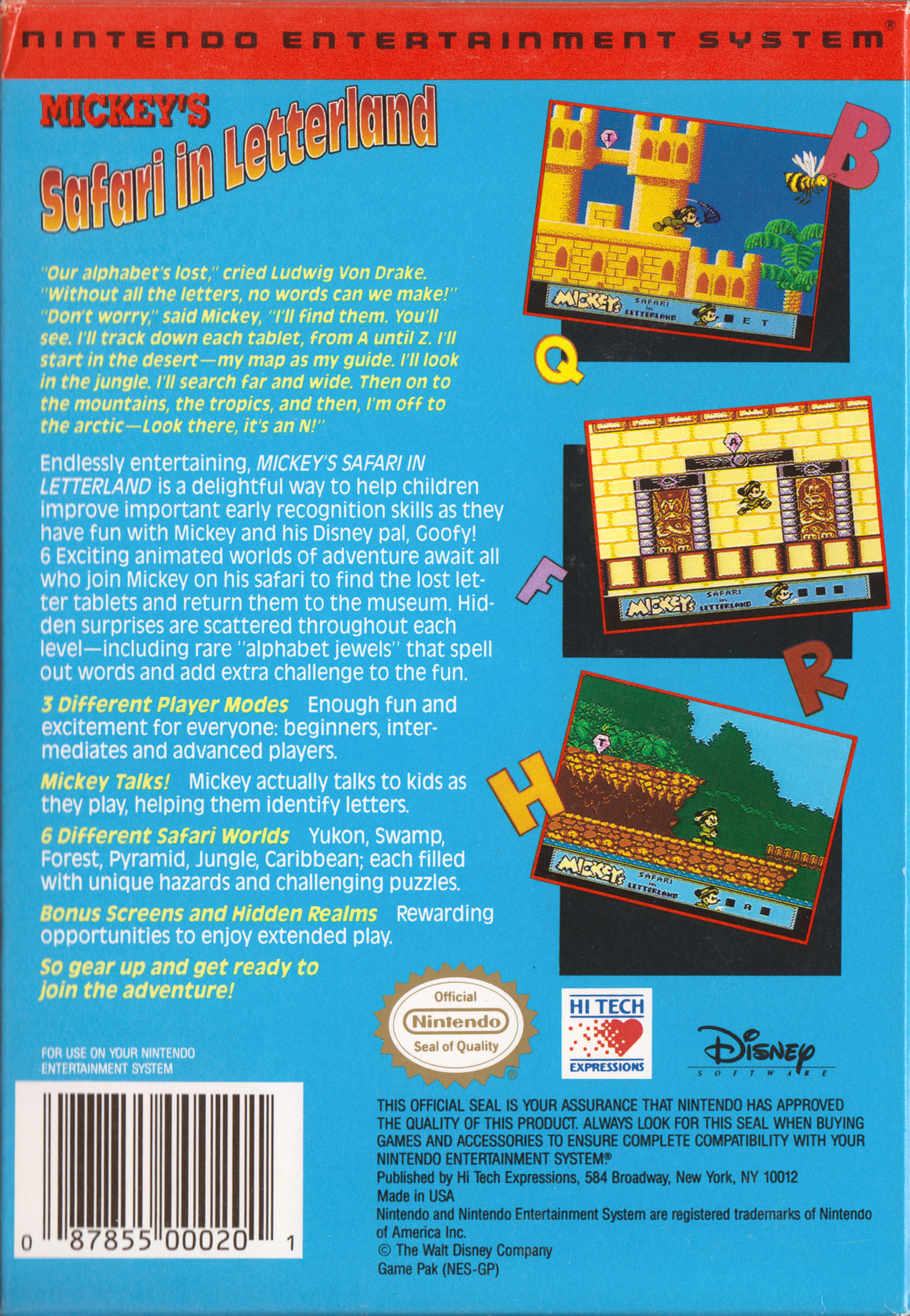 Mickey's Safari in Letterland – Gaming Alexandria